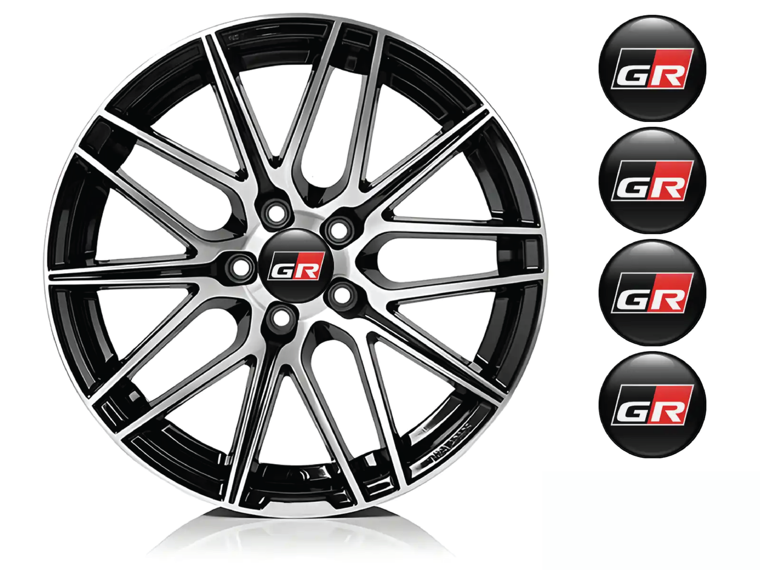 Toyota GR Center Hub Dome Sticker - Image 4