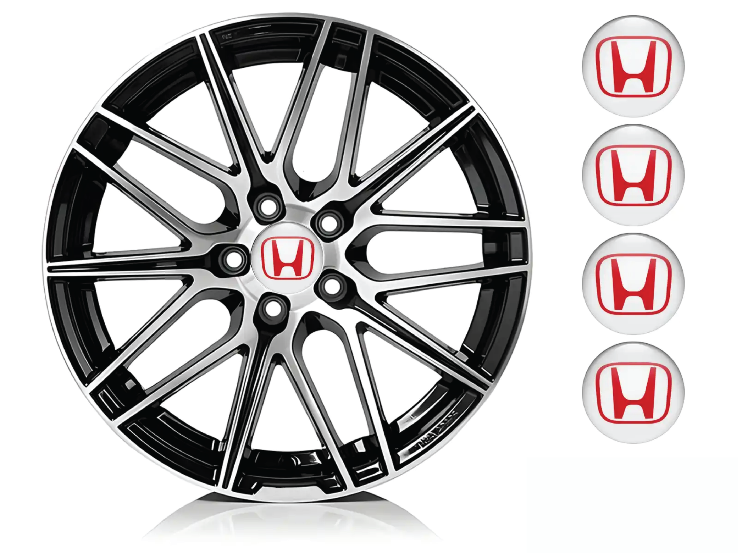 Honda Wheel Hub Dome Sticker - Image 2
