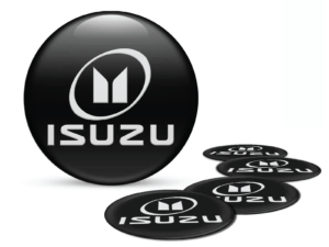 Isuzu plus Logo Wheel Hub Dome Sticker